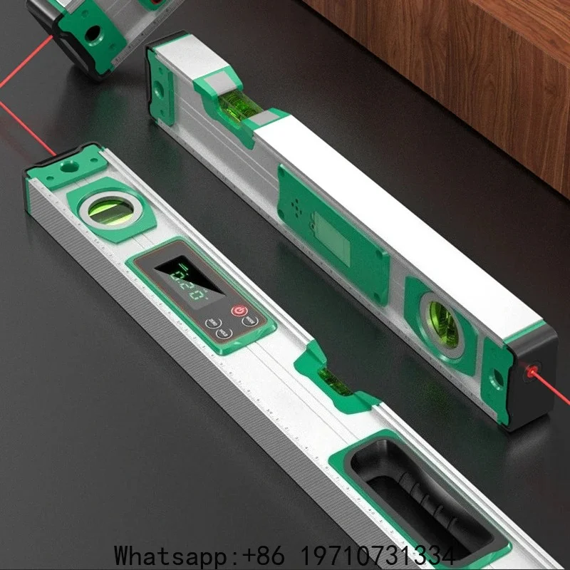 Magnetic Laser  High Precision Digital Leveling Ruler Anti-drop Multi-function Level Rulers Portable Measuring Tools