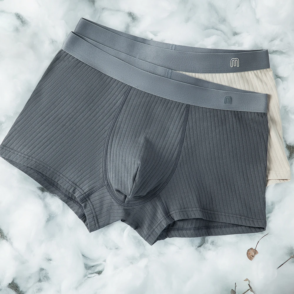 Maden Men's Underwear Seamless Breathable Underpants Antibacterial Boxer Briefs Large Size Thin Sports Shorts Boxer Briefs