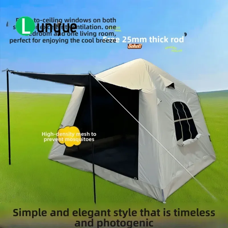 Automatic Inflatable Tent Outdoor Folding Camping Picnic Beach Outing Rainproof Windproof Oxford Cloth Four Seasons Use