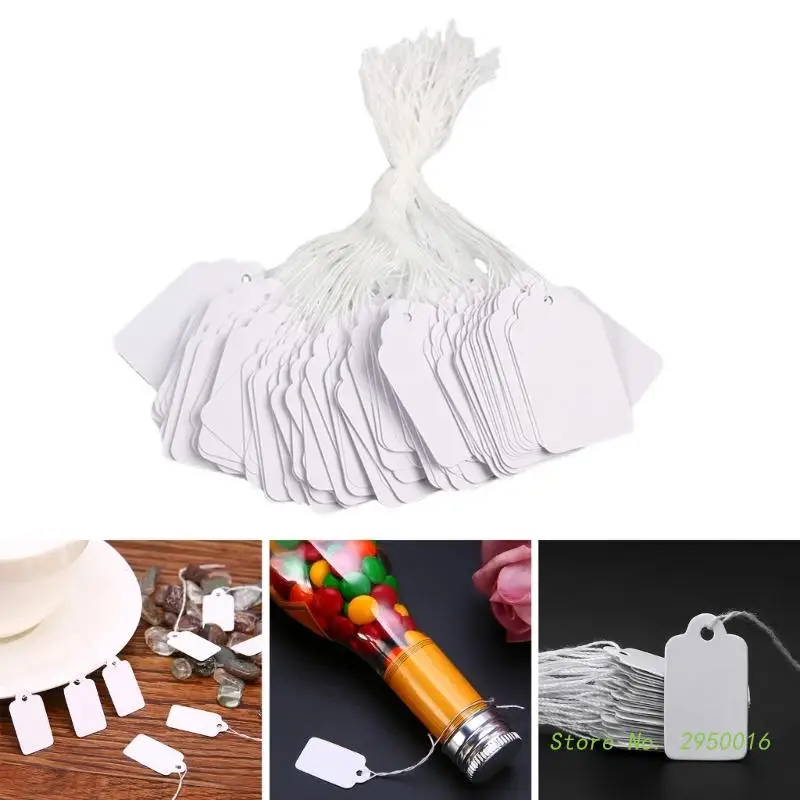

500pcs Mini Blank Tags for Select Shop Jewelry Price Tags Sign Message Marking Blank Labeling for Jewelry Studio Display