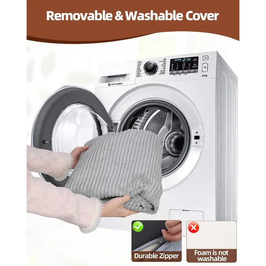 Tangga Anjing untuk Sofa 15.7 H Tangga Hewan Peliharaan 3 Langkah untuk Anjing Kecil dengan Busa Berdensitas Tinggi Tangga Miring Anjing dengan Permukaan Anti Selip yang Tahan Lama