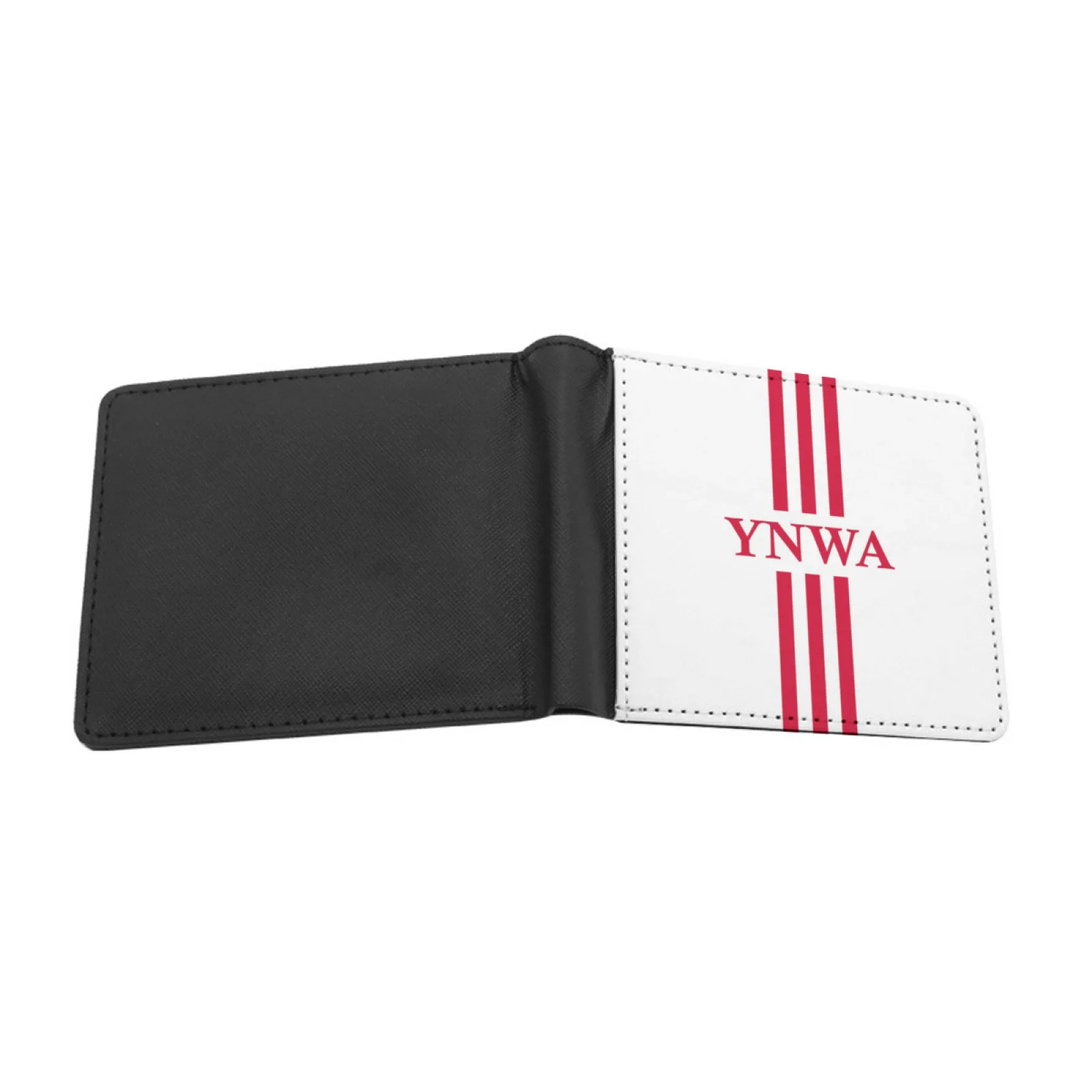 Ynwa Personalized Men's Leather Wallet Short Vintage Purse Credit Card Wallet Ynwa Football Club Anfield Merseyside Youll Never