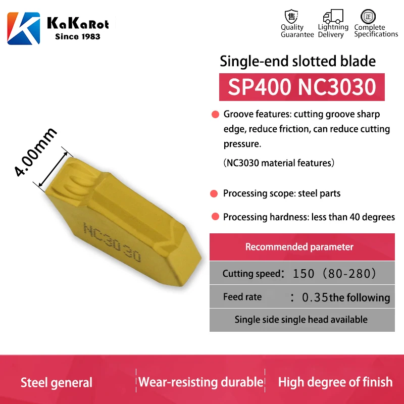 كاكاروت الحز قطع القاطع إدراج SP200 SP300 SP400 SP600 NC3030 مشقوق كربيد إدراج الحز أداة معدنية مخرطة