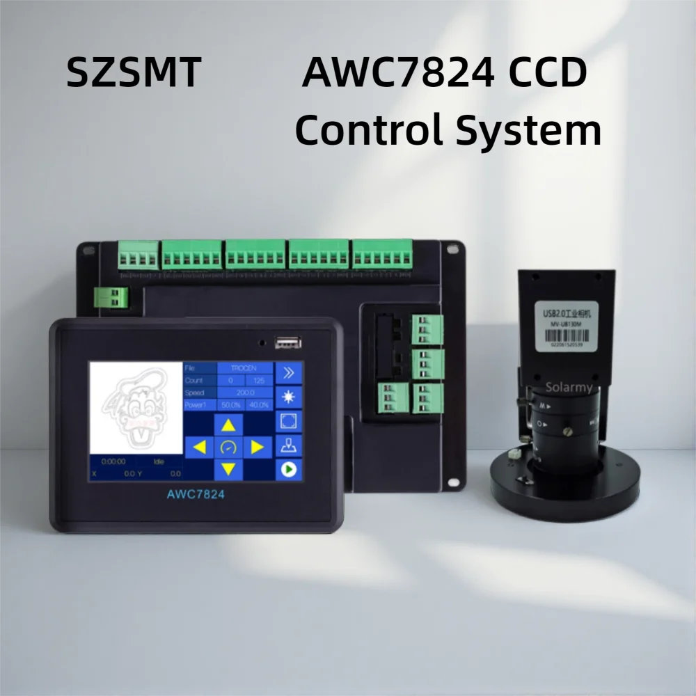 CO2 Laser Control System Trocen Touch Screen AWC7824 AWC7824K & CCD Camera Replace AWC708C Lite For Engraving & Cutting Machine