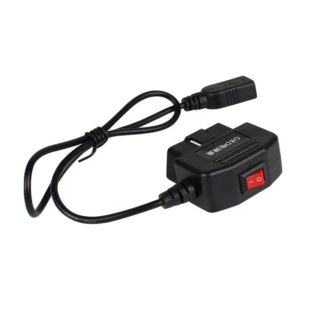 24 Stunden Park überwachung 5v 3a USB-Auto ladekabel obd Hardwire-Kit mit Schalter kabel für Dash Cam Camcorder Fahrzeug dvr