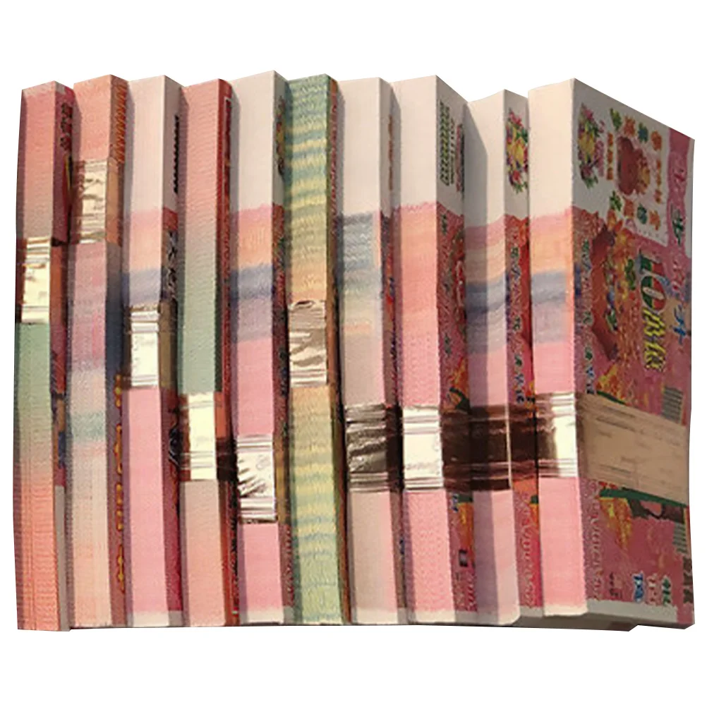 

1000 Sheets Construction Paper Ancestor Money Red Qingming Ghost Large Denomination Burning Banknotes Currency