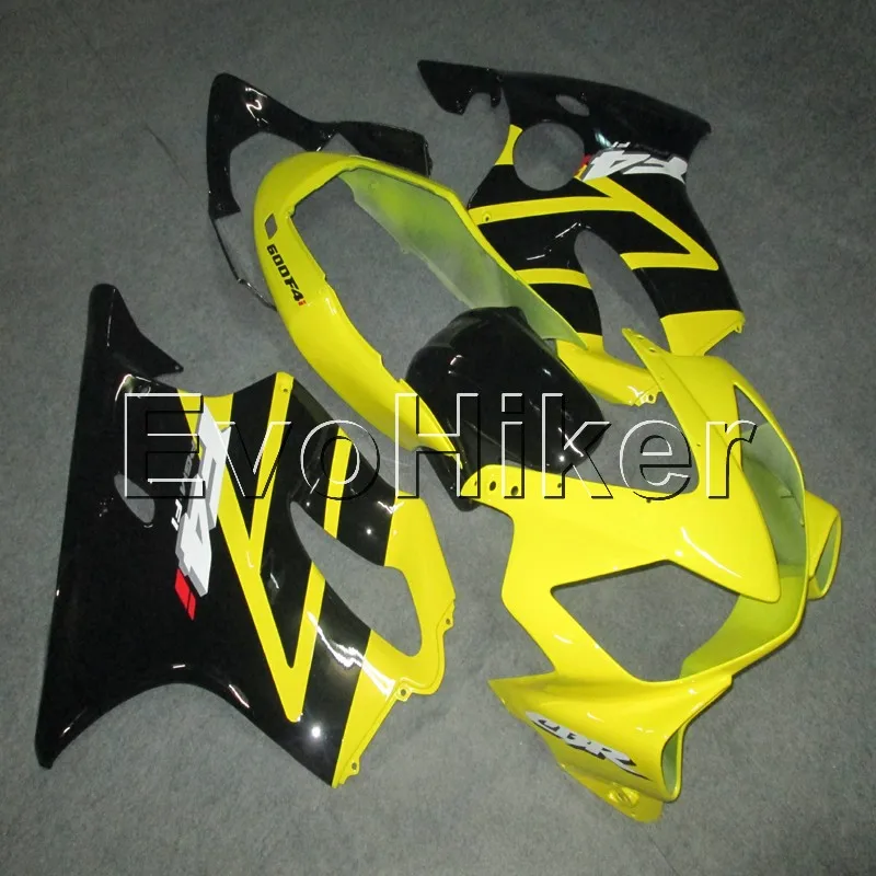 injection Fairings kit for CBR600 F4i 2004 2005 2006 2007 yellow black CBR 600 F4i 04 05 06 07 ABS plastic motor Fairings kit