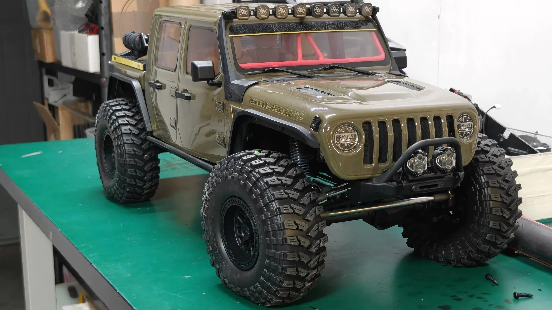 For Axial SCX10 III Jeep Gladiator RC Car Interior Seat Roll Cage Set 1/10 Scale Upgrade Parts Simulation Accessories No-Drill