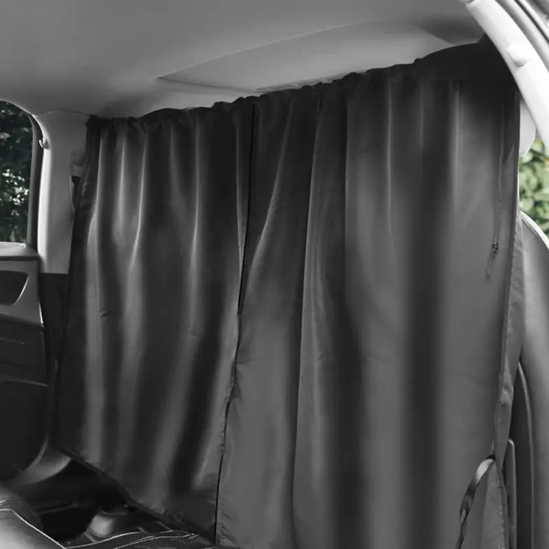 Car Privacy Curtains 2PCS Interior Space Partition Sunshades Private Auto Van Sun Shades Uv Blocking Truck Curtains Car