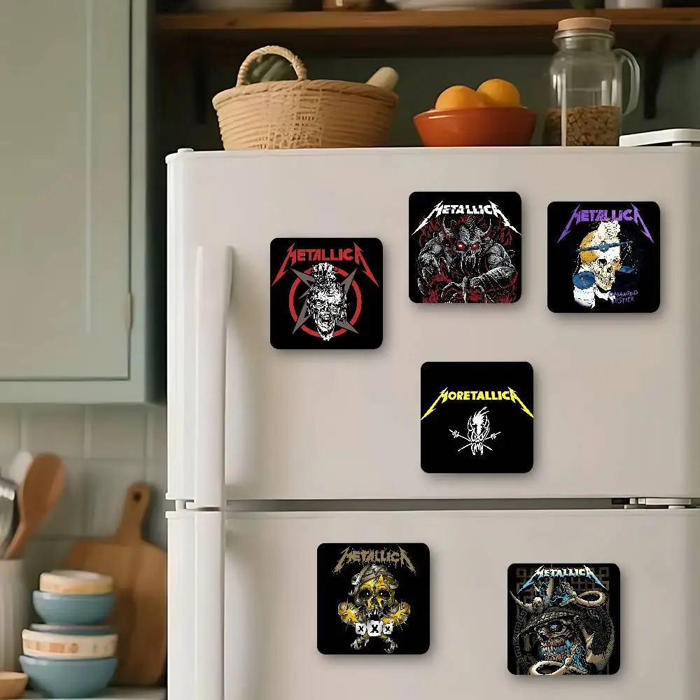 Band M-MetallicaS Metal Cute Fridge Magnets Cartoon Animal Magnets For Refrigerator Decor Funny Magnetic