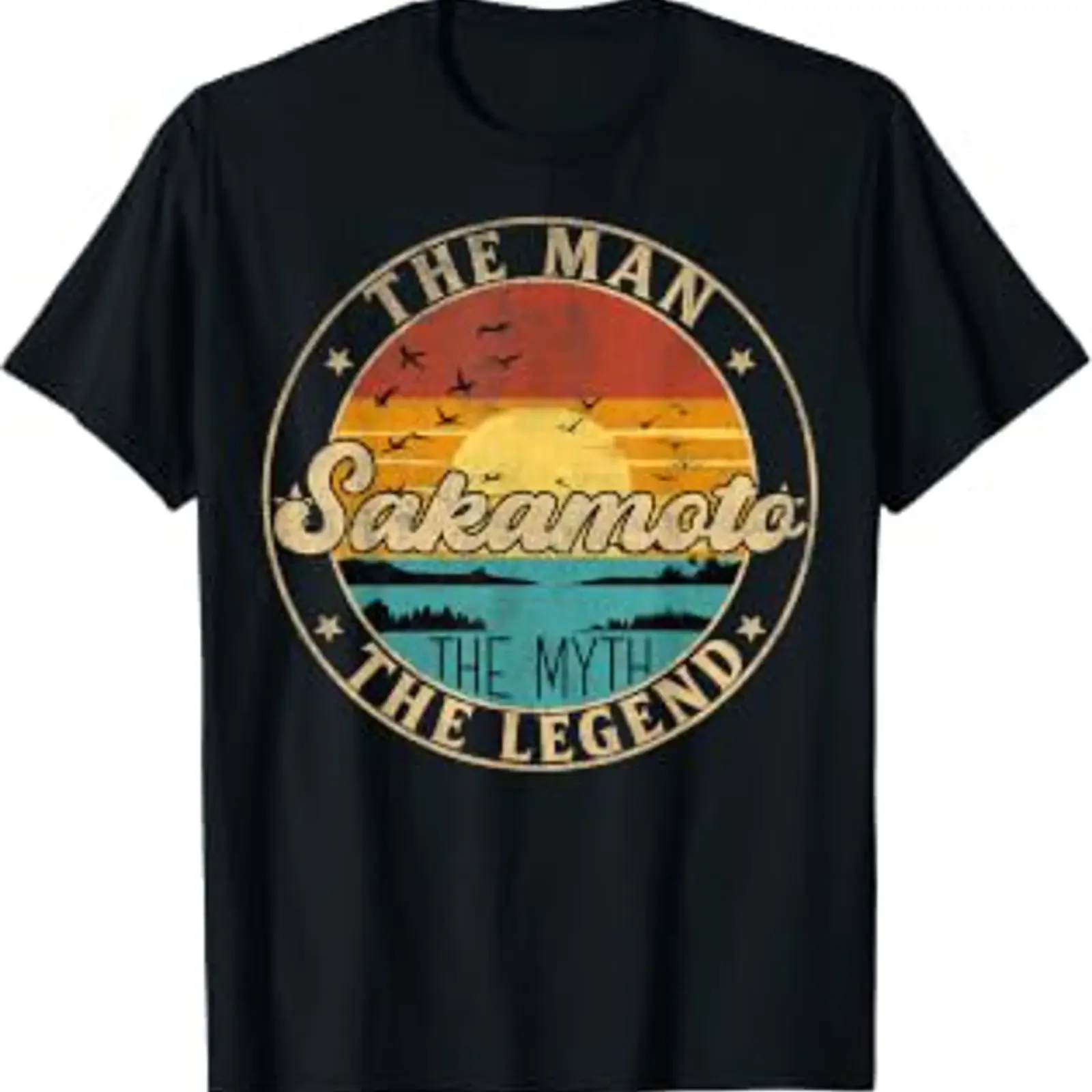 SAKAMOTO The Man Myth Legend First Name T Shirt vintage Washed designer clothes Comfortable Stretched Unisex graphic Soft homme