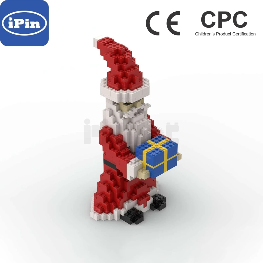 

Moc-17526 Santa Claus 30cm 513pcs small particle building block height reduction