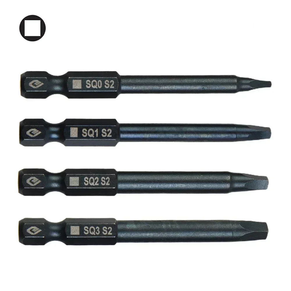 65mm SQ0 SQ1 SQ2 SQ3 Square Head Screwdriver Bit Set Hexagonal Handle Magnetic Screwdriver Precision Screwdriver Hand Tool