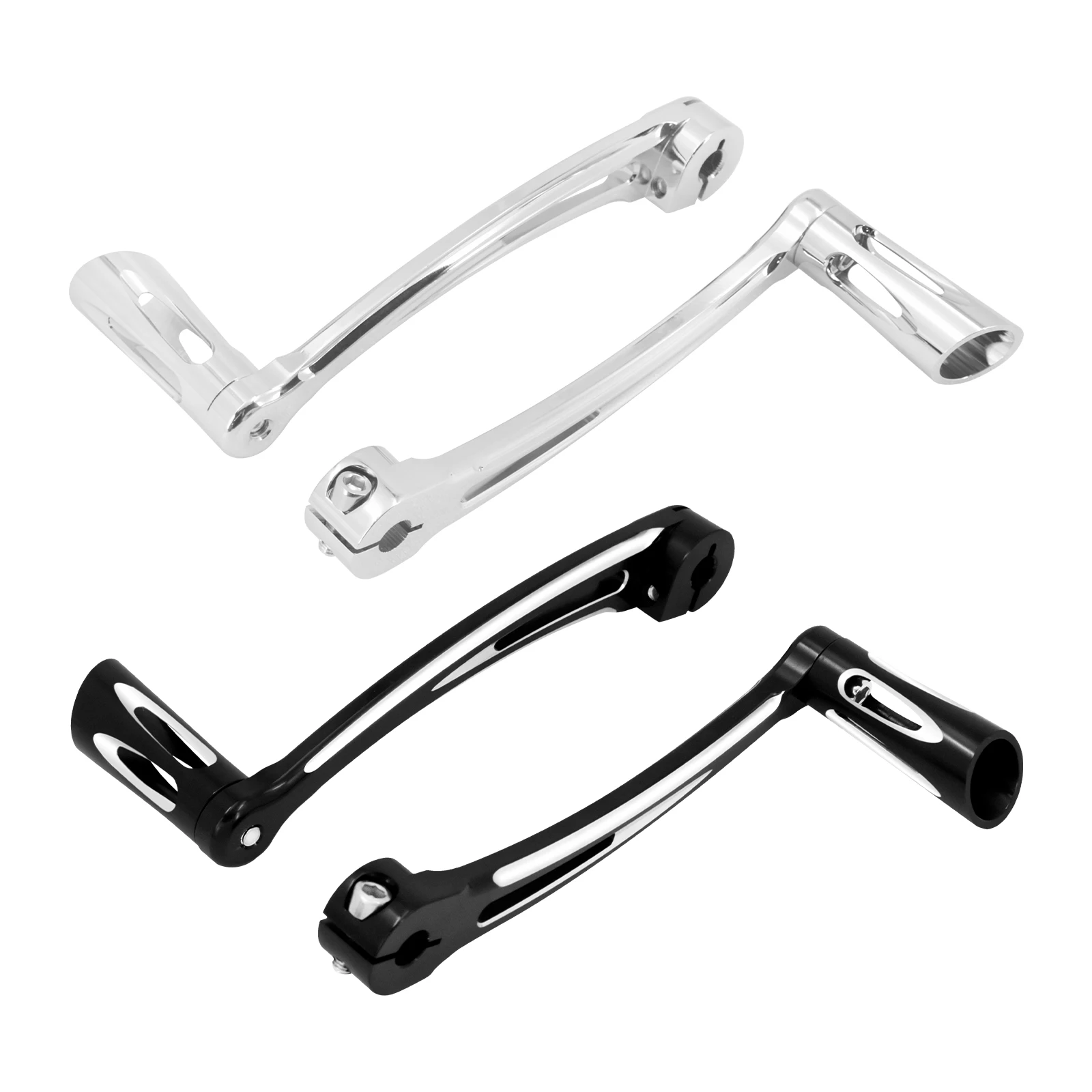 Motorcycle Heel Toe Shift Lever CNC Aluminium Brake Arm Pedal Kits For Harley Road King Road Glide 88-up Softail FL Fatboy 86-17