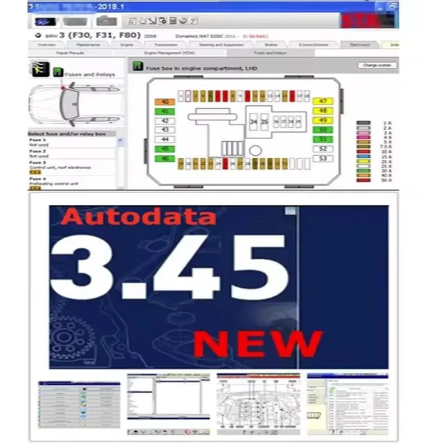 

Latest 2025 Autodata 3.45 Car Repair Software Auto Diagnostic Virtual Box autodata 3.45 Car Tool Update to 2014 Newest Version