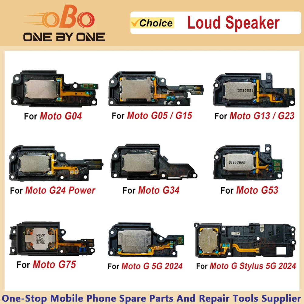 Loudspeaker For Motorola Moto G04 G05 G15 G13 G23 G24 G34 G53 G75 G85 G Stylus 5G 2024 Loud Speaker Buzzer Ringer Repair (1PC)