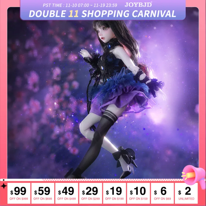 

BJD Doll 1/4 Miyn Half angel Half Devil Small Smart Spirit with Cai Body Hand Made Artist Ball Jointed Doll