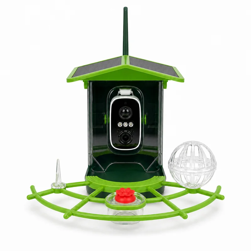 D3-A1 Smart Bird Feeder With Camera Solar Powered 4MP HD 2.8MM Wide Angle Lens Remote View Outdoor Bird Watching Camera