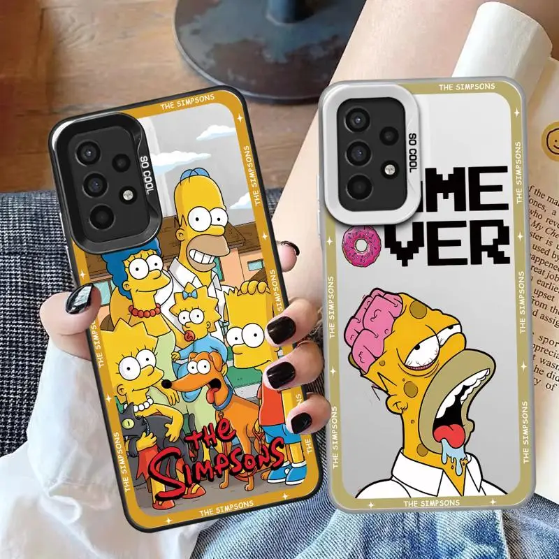 Disney Simpsons Funny Family phone cases for Samsung Galaxy A34 A23 A15 4G A35 A52 A54 5G A32 A13 A55 A33 funda Back Shell Cover