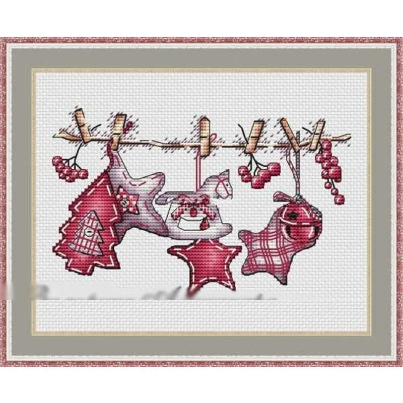 

590Home Fun Cross Stitch Kit Package Greeting Needlework Counted Kits New Style Joy Sunday Kits Embroidery