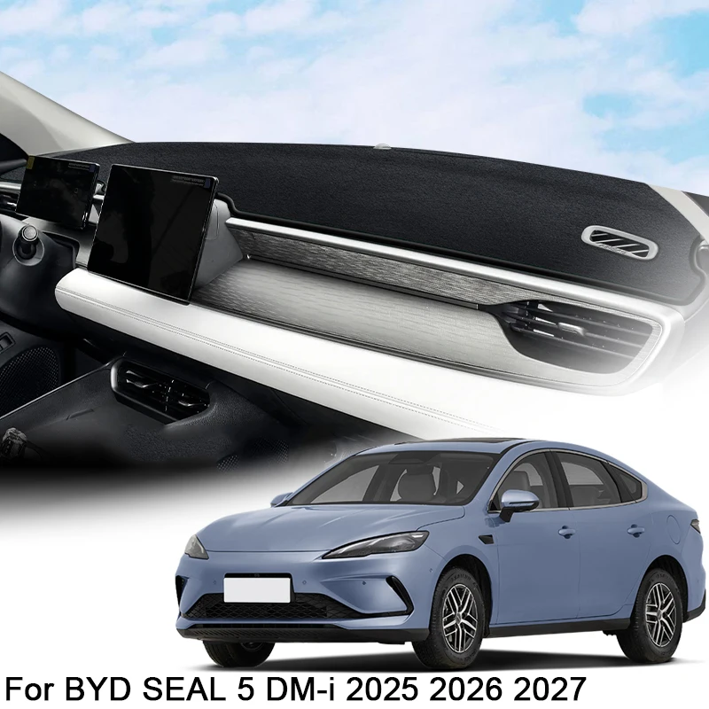 

For BYD SEAL 5 DM-i 2025 2026 2027 Car Dashboard Protective Mat Shade Cushion Pad Rose Carpet Mat Cover Automobiles Accessories