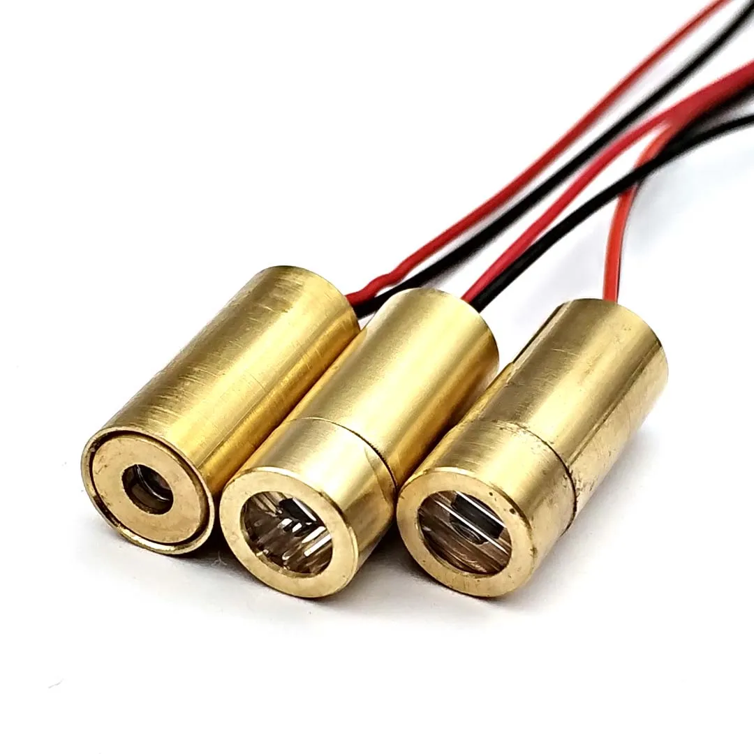 Tête Laser 650nm 9mm 3V 50mW, Module de Diode croisée Laser, tête en cuivre rouge 5MW