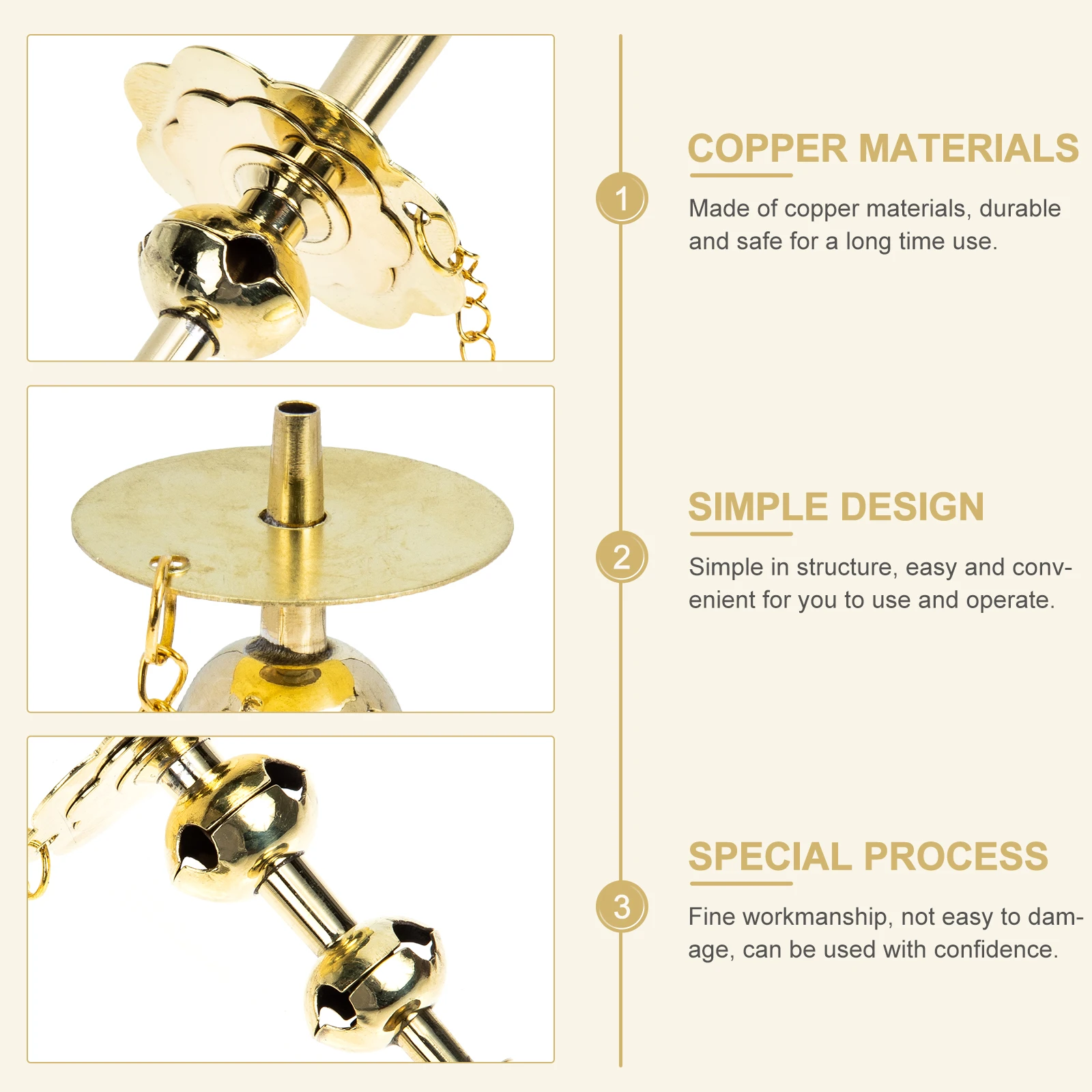 

Core for Repairing Copper Suona Accessories Fitting Musical Instrument Golden Pole