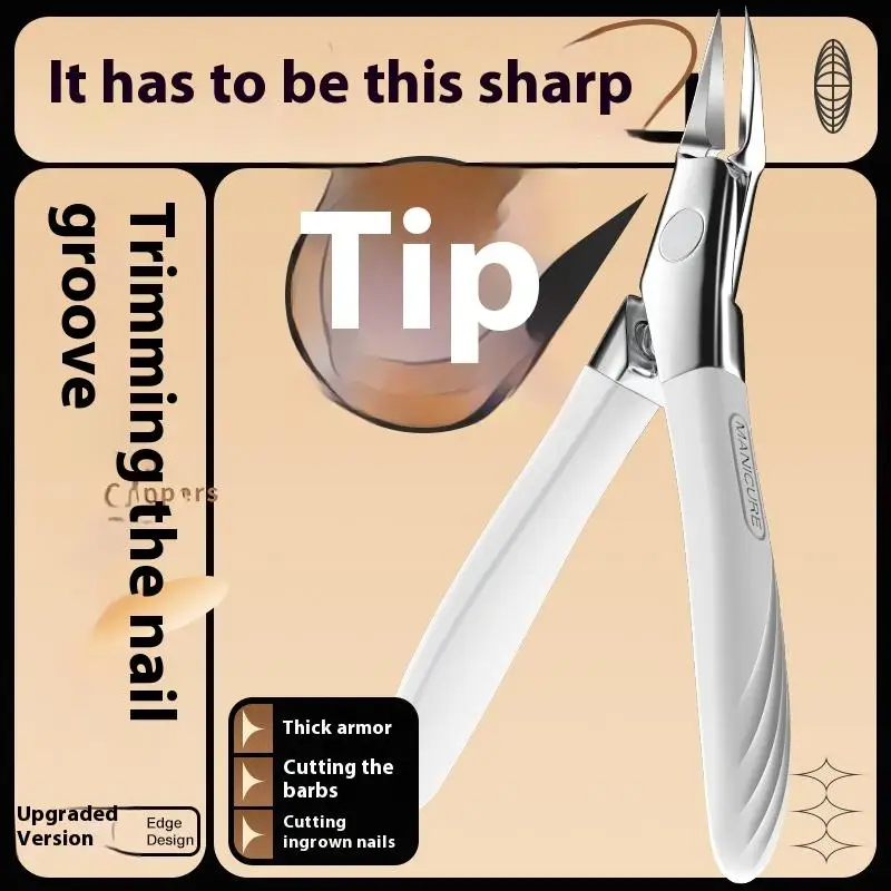 Gebogen diagonale nagelknipper voor dikke en ingegroeide teennagels Seniorenvriendelijk Gemakkelijk te knippen - Teennagelknipper