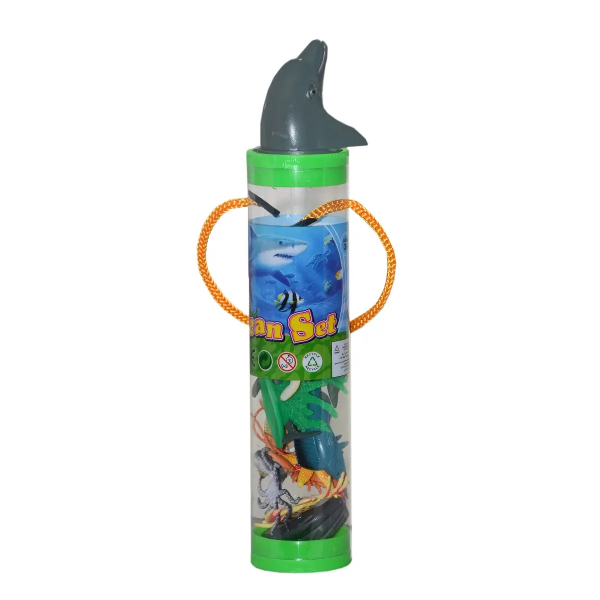 KZL-HY4015 tube fish animal set-red rock