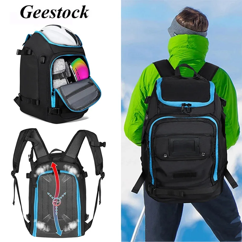 

Outdoor Ski Backpack 2023 Waterproof Large Capacity Breathable Skiing Boot Backpack Storage Hang Skis Adjustable Skate Bagpack
