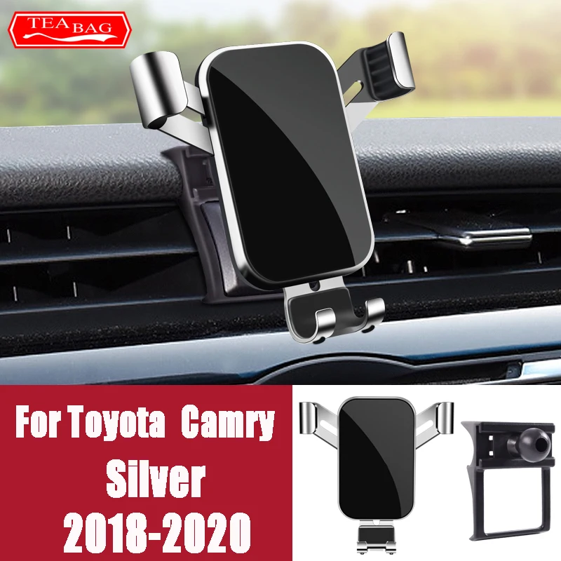 Car Phone Holder For Toyota camry 2006-2022 70 XV70 6th 7th 8th Auto GPS Gravity Mount Navigation Bracket Interior Accessories