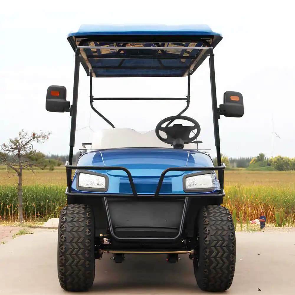 Deluxe Edition Seat 72V Lithium Battery Solar Panel Golf Car 5000W 150AH Off-Road Golf Car 6 Seaters Electric Golf Cart