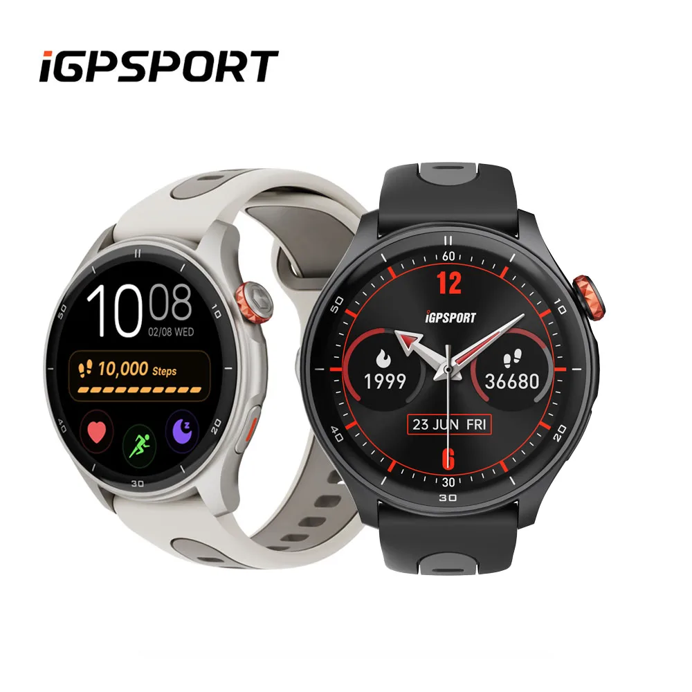 

iGPSPORT LW10 1.43in AMOLED Screen Heart Rate Monitoring Bluetooth Call GPS Sports Fitness Blood Oxygen for Running Cycling