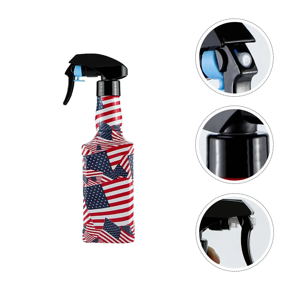 1pc 500Ml Handheld Pressurized Spray Bottle For Hairdressing Salon Plant Watering Retro Graffiti Mist Sprayer Pressure Spray