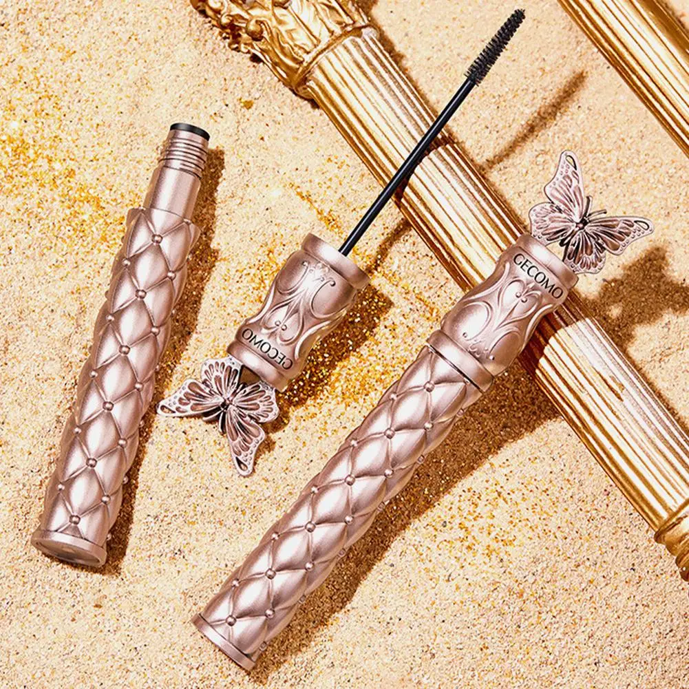 1 pz Mascara Nero Farfalla Design Ispessimento Allungamento Strumento Impermeabile Curling Mascara Liquido Occhio Fibra a lunga durata Ma E0B3