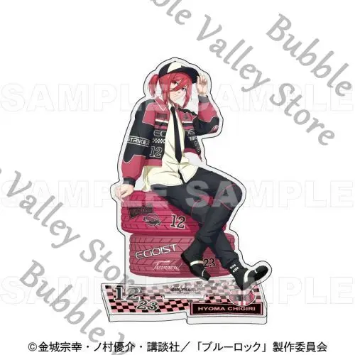 

Anime BLUE LOCK Chigiri Hyoma Nagi Seishiro Reo Rin Genuine Cosplay Racecar Acrylic Standing Sign Cartoon Figure Stand Xmas Gift