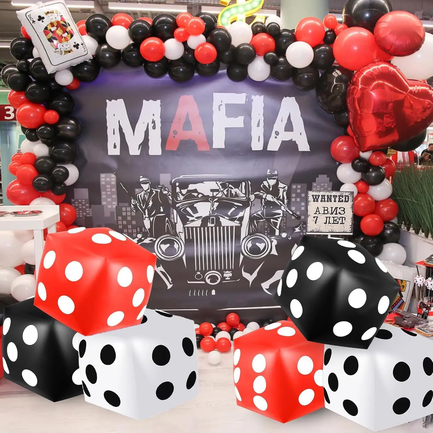 1-10pcs Large Inflatable Dice Set Foam Numbered Cube for Party Bar KTV Night Market Fun Game Activity Props Novelty