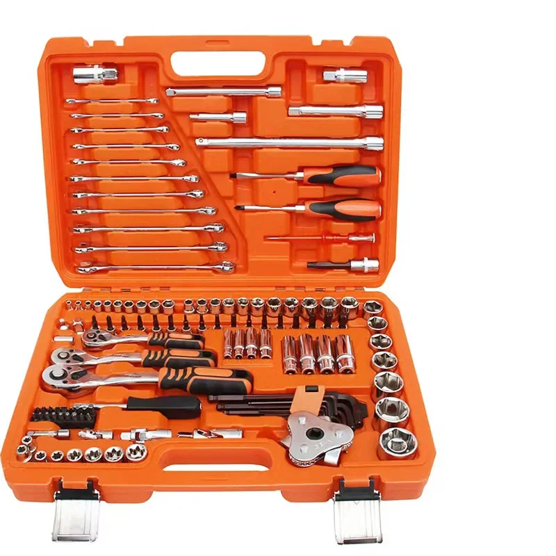 Household 150 Piece Sleeve Set Tools Auto Toolbox Set Hardware Tools Large Repair Sleeve Ratchet