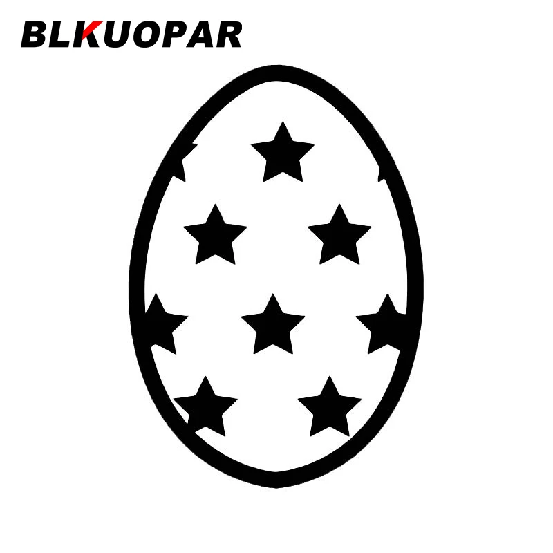 BLKUOPAR Easter Egg Silhouette Decals RV Vinyl Car Stickers Skateboard Waterproof Anime Refrigerator Sunscreen Funny Decoration