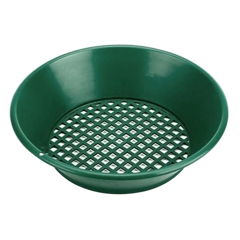 

JU64 Metal Detecting Tool Sand SiftingSifting Pans Stackable Sand Sieve Beach Toy14 Inch Gold Pan for Sand and Beach Metal