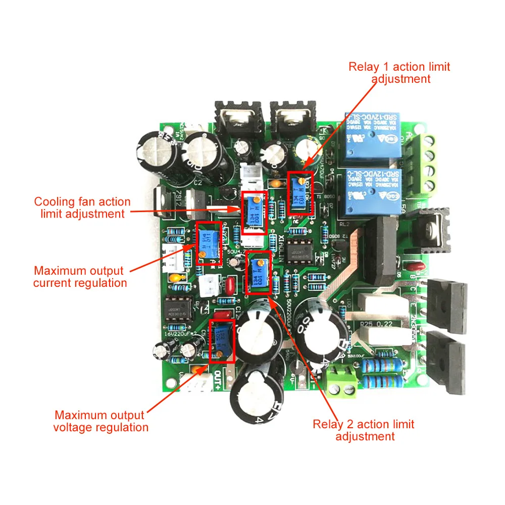 Adjustable power supply 0-30V 0-5A regulated constant current power supply board learning experimental power board kit module