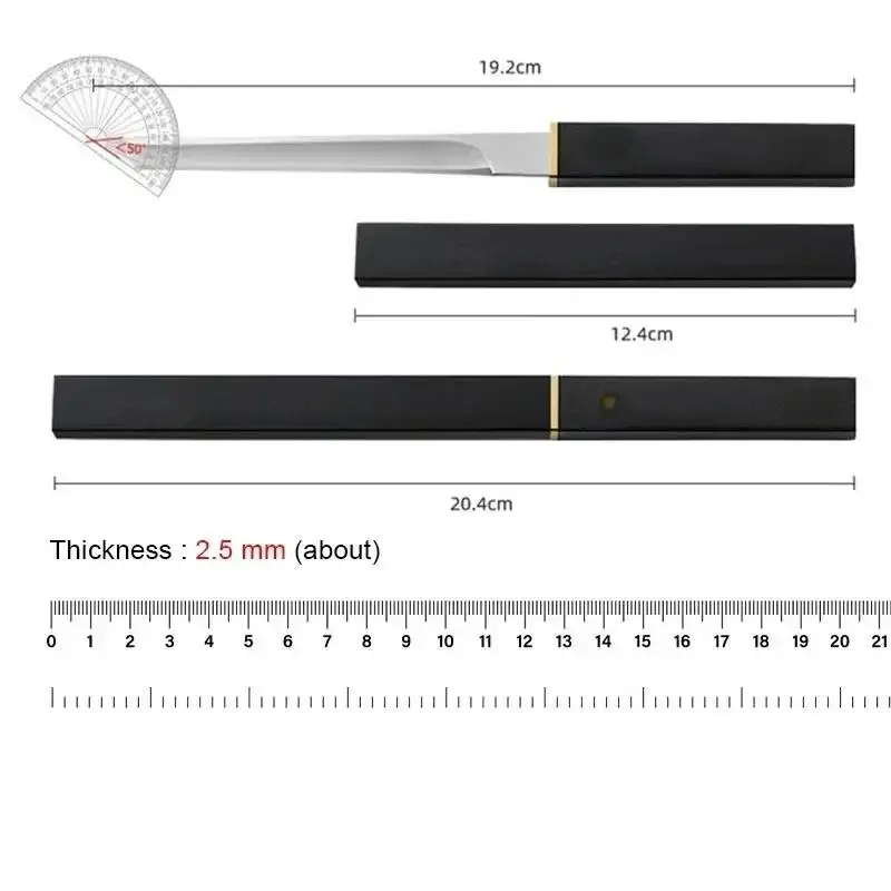 High Hardness Kitchen Knife Sharp Portable Pocket Fruit Knife BoningKnife with Scabbard For Cooking image 6