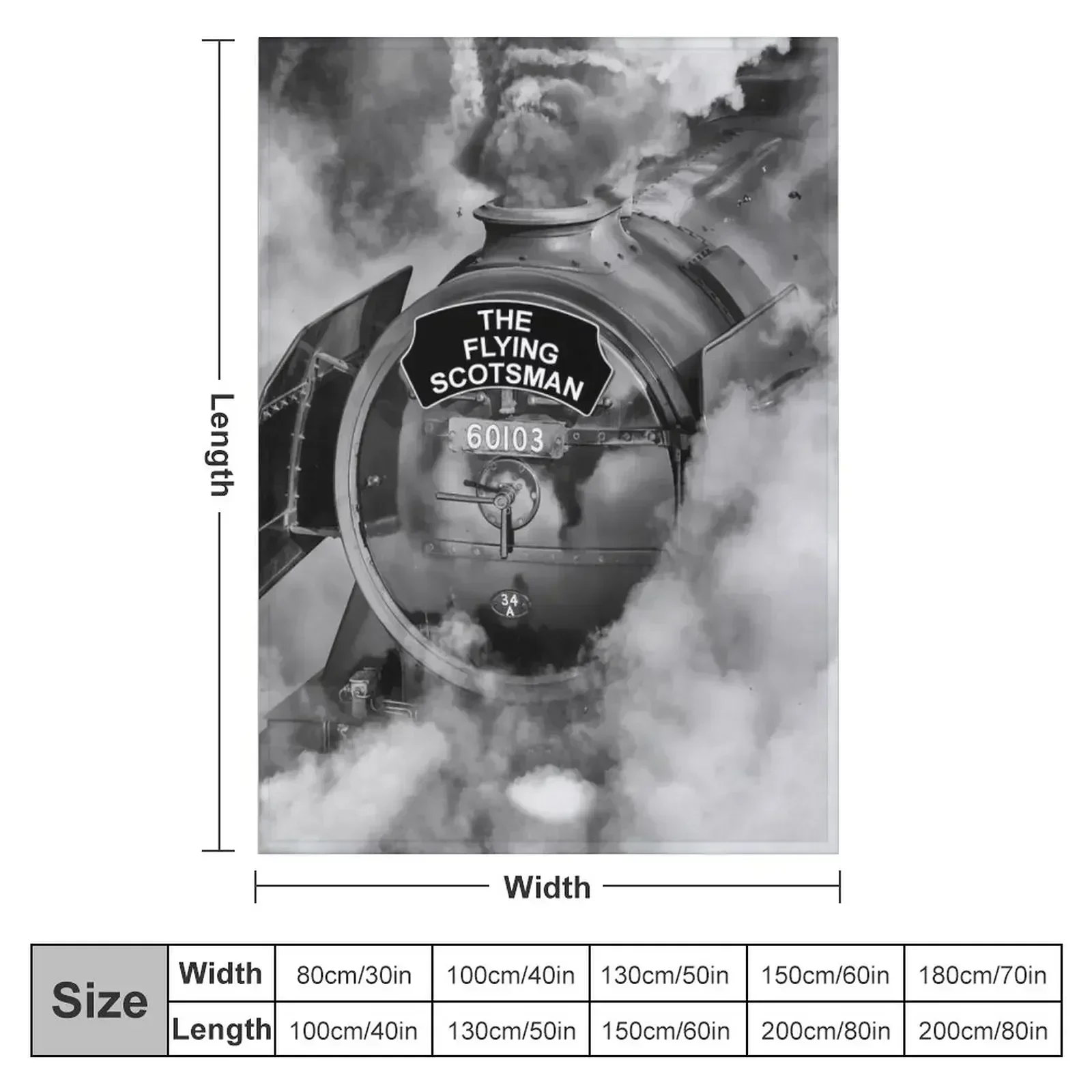 The Flying Scotsman 60103, in a cloud of steam and smoke Throw Blanket wednesday for babies christmas gifts anime Blankets