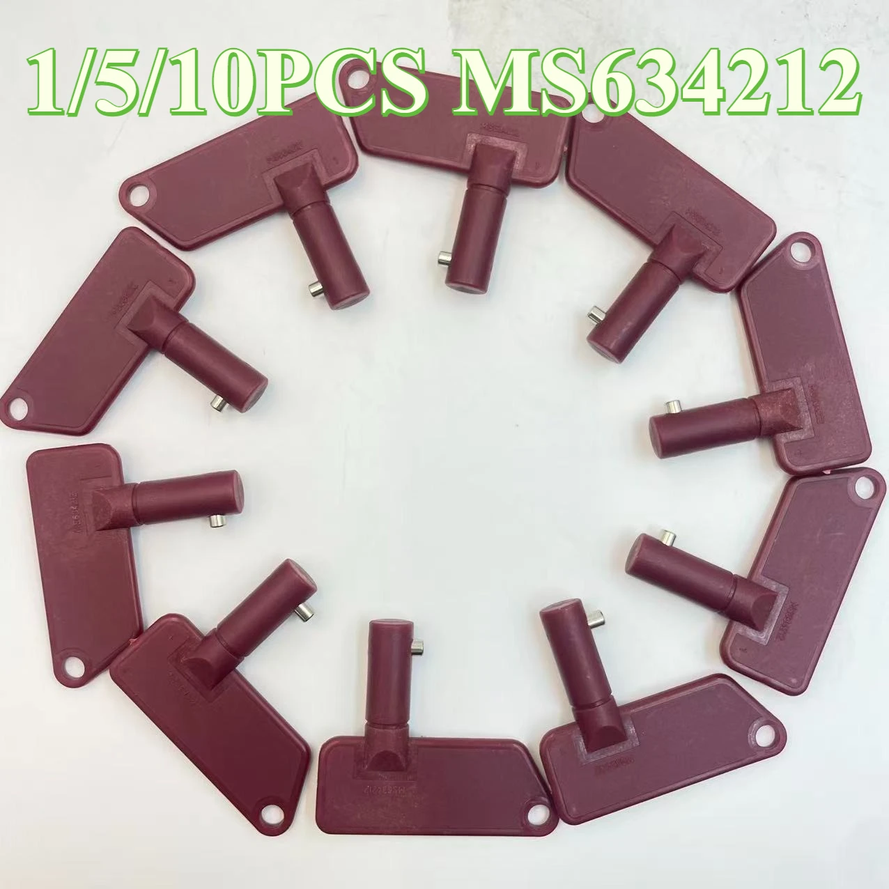 1/5/10Pcs MS634212 Key for MS634212 Terex  Battery and Master Disconnect Key Part