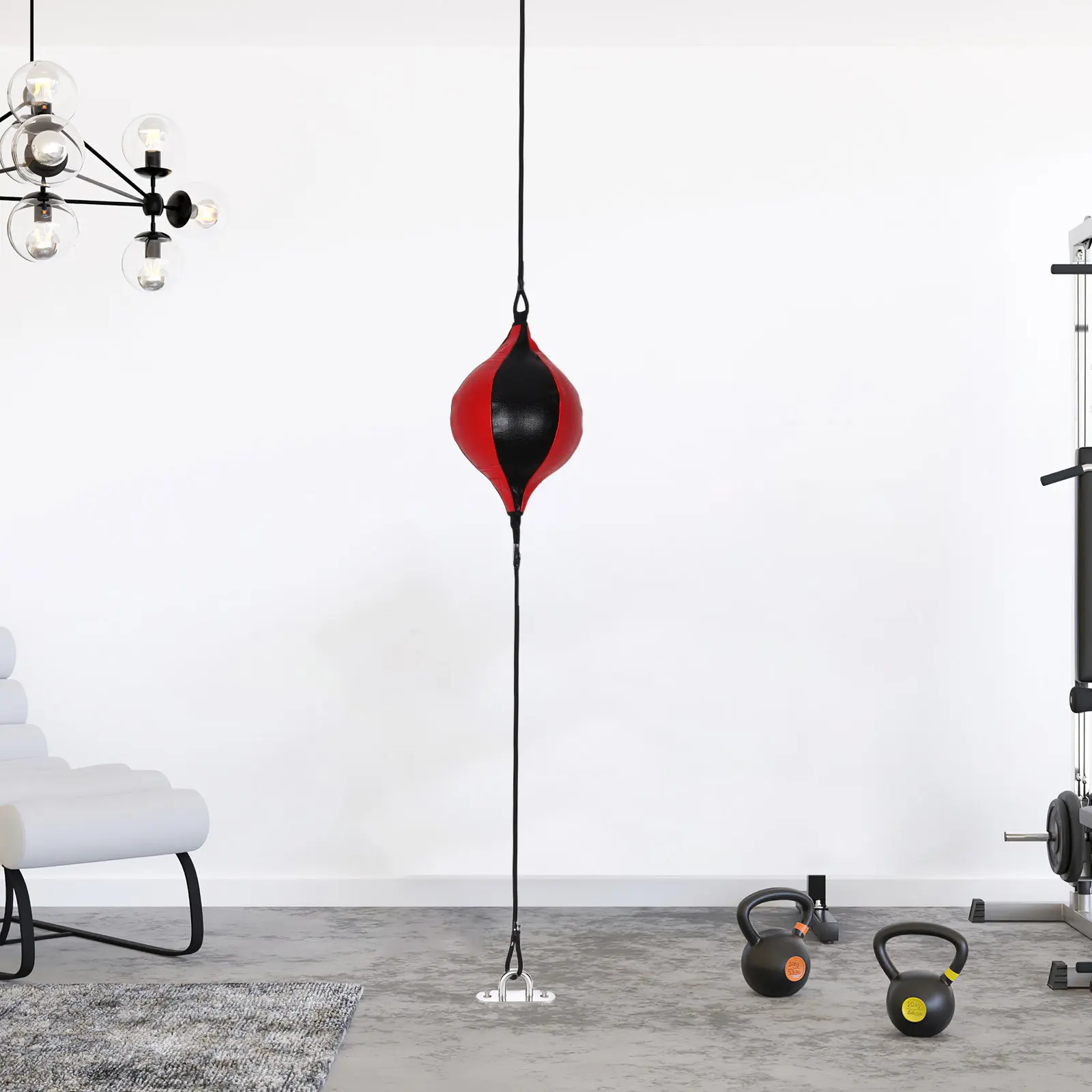 Boxing Speed Ball Double End Punching Bag for Reaction Training Hand Eye Coordination Agility Enhancement Convenient Home Gym