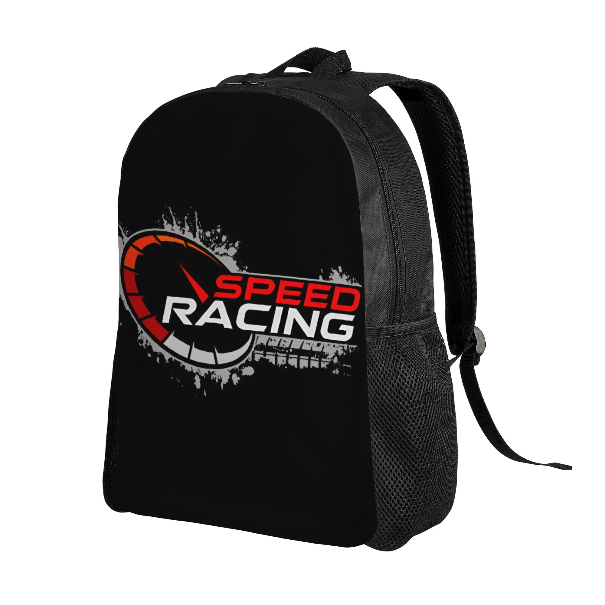 Custom Racing Speed Rally Race Motion Car Travel Backpack Men Women School Computer Bookbag  College Student Daypack Bags