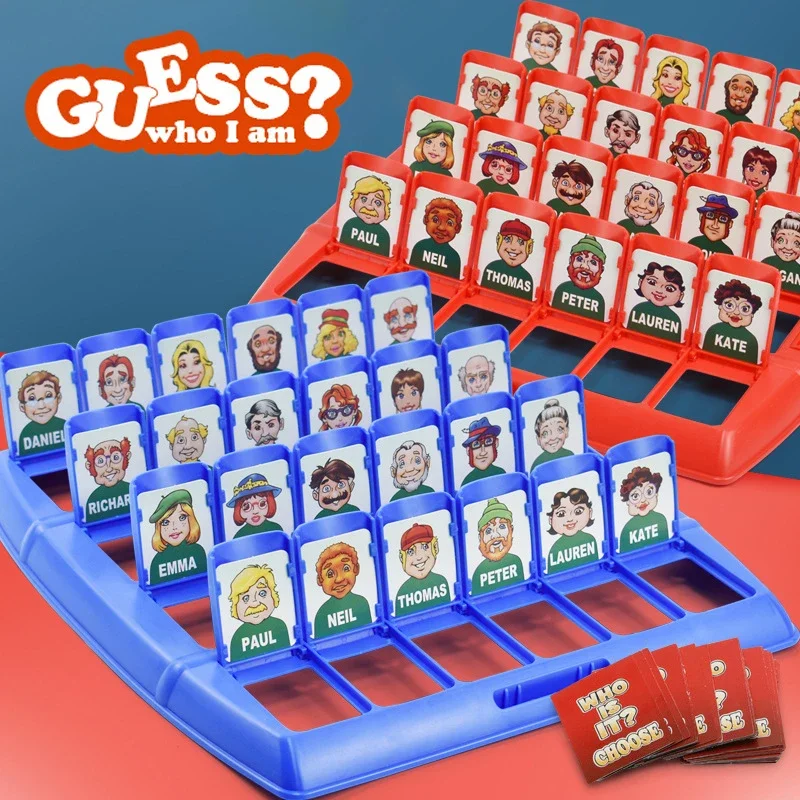 Juegos de fiesta de juguete, juego de mesa Guess Who Is It, fiesta divertida, memoria familiar, razonamiento lógico, antiestrés, juguete interactivo para niños