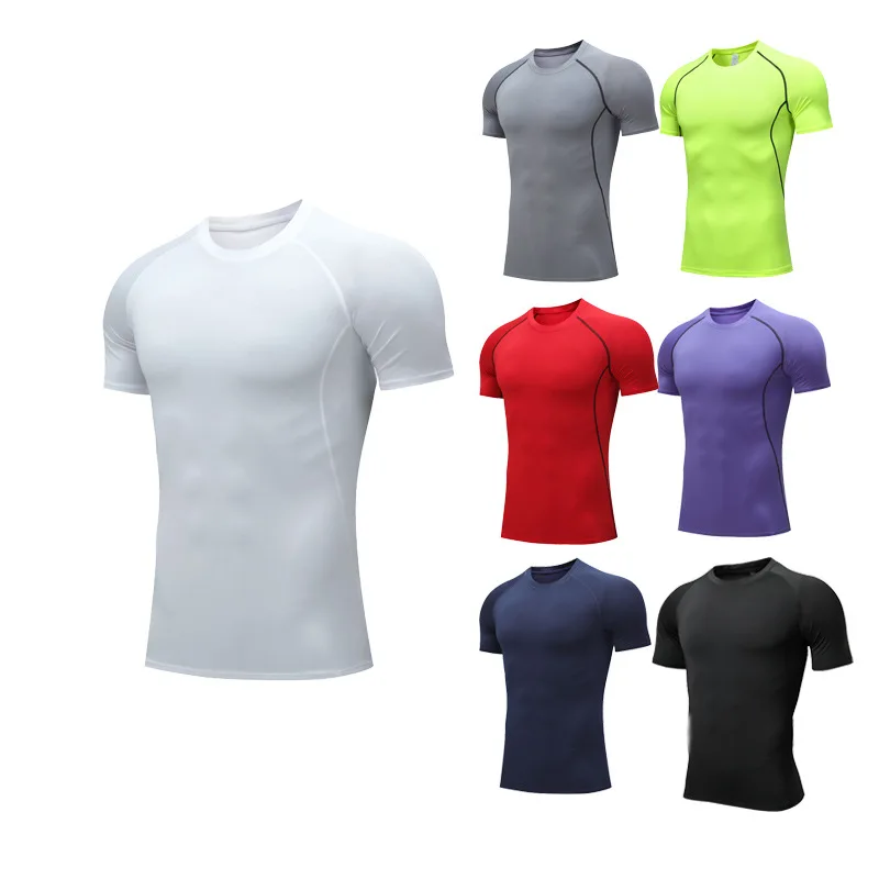 

Men's Training Sports irt Qui Dry Long Sve ort Sve round Ne Thiened Special Width Pure Color Running Fitn