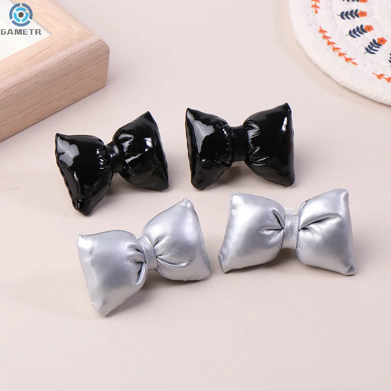 1Pair Multiple Colors Bow Shoe Accessories Fashion Shoe Charms All-match Vintage Shoe Buckle Decorations Cute Bowtie