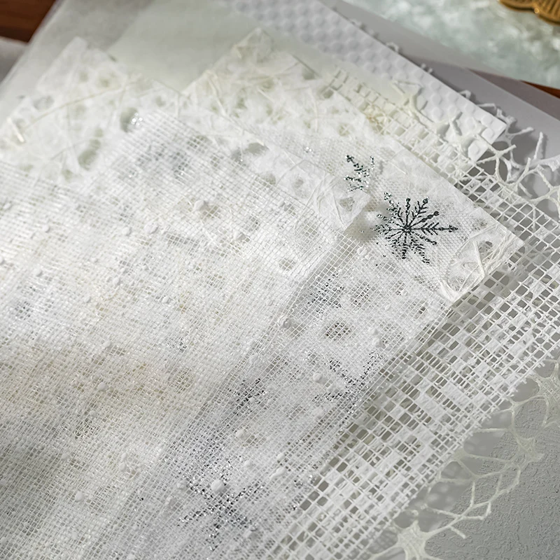 16 Sheets/Bag Laser Cut Special Paper for Scrapbooking DIY, Junk Journal, Collage Decoration, Card Making Craft Supplies image 4